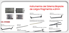 Instrumentos del Sistema Bioplate de Largos Fragmentos 3.5mm