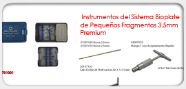 Instrumentos del Sistema Bioplate de Pequeños Fragmentos 3.5mm Premium