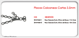 Placa Calcaneas Cortas 3.5mm
