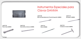 Instrumentos Especiales para Clavos GAMMA