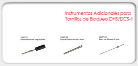 Instrumentos Adicionales para Tornillos de Bloqueo DHS/DCS-II