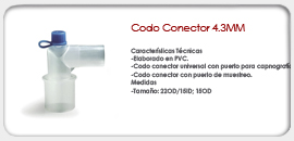 Codo Conector 4.3MM
