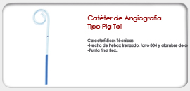 Catéter de Angiografía Tipo Pig Tail