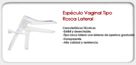 Espéculo Vaginal Tipo Rosca Lateral