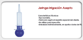 Jeringa Irrigación Asepto