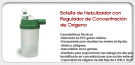 Botella de Nebulizador con Regulador de Concentración de Oxígeno