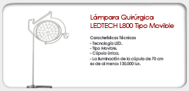 Lámpara Quirúrgica LEDTECH L800 Tipo Movible
