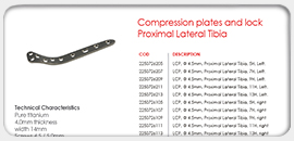 Compression Plates and Lock Proximal Lateral Tibia