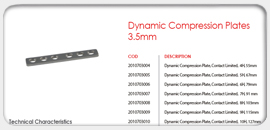 Dynamic Compression Plates 3.5mm