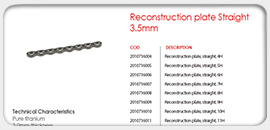 Reconstruction Plate Straight 3.5mm