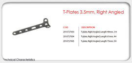 T-Plates 3.5mm, Right Angled