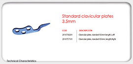 Standard Clavicular Plates 3.5mm