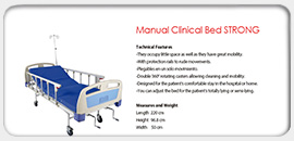 Manual Clinical Bed Strong