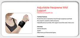 Adjustable Neoprene Wrist Support