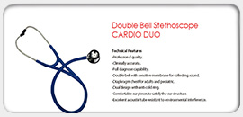 Double Bell Stethoscope Cardio Duo