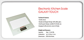 Electronic Kitchen Scale Galaxy Touch