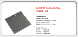 Glass Bathroom Scale DECO-LINE