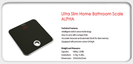 Ultra Slim Home Bathroom Scale ALPHA