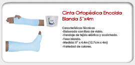 Cinta Ortopédica Encolada 5"x4m