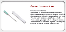 Agujas Hipodérmicas