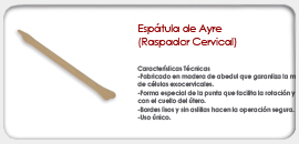 Espátula de Ayre Raspador Cervical