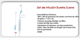 Set de Infusión Bureta Suave