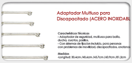 Adaptador Multiuso para Discapacitado (ACERO INOXIDABLE)