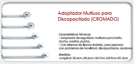 Adaptador Multiuso para Discapacitado (CROMADO)