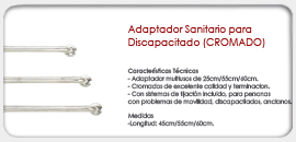 Adaptador Sanitario para Discapacitado (CROMADO)