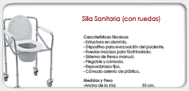 Silla Sanitaria (Con Ruedas)