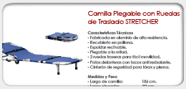 Camilla Plegable con Ruedas de Traslado Stretcher