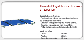 Camilla Plegable con Ruedas Stretcher