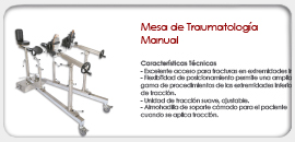 Mesa de Traumatología Manual