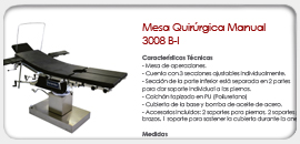 Mesa Quirúrgica Manual 3008 B-i