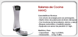 Balanza de Cocina HANG