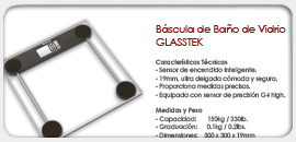 Báscula de Baño de Vidrio GLASSTEK