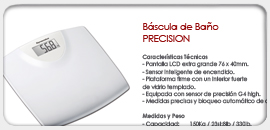 Báscula de Baño PRECISION