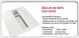 Báscula de Baño SLIM-SENSE