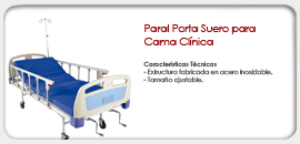 Paral Porta Suero para Cama Clínica