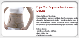 Faja Con Soporte Lumbosacro Deluxe