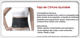 Faja de Cintura Ajustable