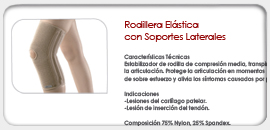 Rodillera Elástica con Soportes Laterales