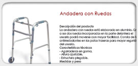 Andadera con ruedas