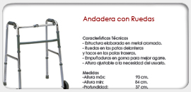 Andadera con ruedas