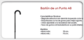 Bastón De un punto A8