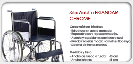 Silla Adulto Estandar Chrome