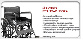 Silla Adulto Estandar Negra