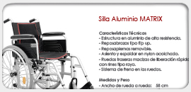 Silla Aluminio MATRIX